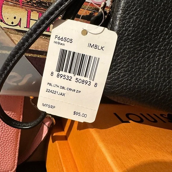 ❤️♥️❤️♥️NWT Coach Double Corner Zip Wristlet - Picture 3 of 12